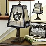 14 NFL Oakland Raiders Football Stained Glass Table Lamp