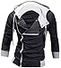 jeansian Men's Zipper Hoodie Casual Coat Slim Fit Jacket 8945