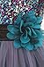 Flower Girls Dress Big Girls’ Multi Sequin Beaded Dress Teal Blue