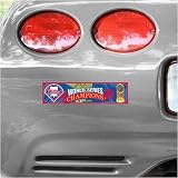 Philadelphia Phillies 2008 World Series Champions 3 x 12 Bumper Sticker