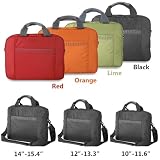 Ipad/10/11Bright Slim Case Black Laptop Computer Notebook Macbook Sleeve Pouch Shoulder Strap Women's Bag by miim