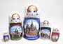 White Nights Russian Nesting Doll 5pc./6"