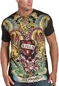 Ed Hardy Men's Short Sleeve Love Kills Slowly All Over Print T-Shirt