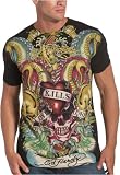 Ed Hardy - Ed Hardy Men's Short Sleeve Love Kills Slowly All Over Print T-Shirt