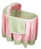 Hoohobbers Baby Bassinet w/Daisy Bedding