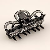 Balisier Black Crystal - Cubitas Avignon Collection (Made in France - Hand-set Swarovski Crystals - Claw Clip)