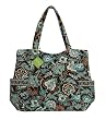 Vera Bradley Pleated Tote Java Blue