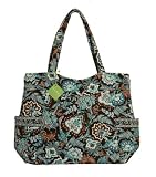 Vera Bradley Pleated Tote Java Blue