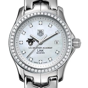 West Point TAG Heuer Watch - Women's Link with Diamond Bezel at M.LaHart
