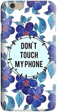 Iphone 6 6S Plus Case,JIANSE Stylish Slim Fit Durable Flexible Don't Touch My Phone Floral Pattern Hard Back Cover Case Bumper for Iphone 6 6S Plus 5.5 Inch (js-05-040347)