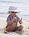Toddler 50+ UPF Sun Protection Hat, Size Adjustable Breathable with Chin Strap(M: 9m - 3Y, Anchor)