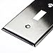 TOPELE 1-Gang Stainless Steel Toggle Switch Wall Plate, Standard Size, Device Mount, Cover Plate for Home Decor Commercial Place with Screw