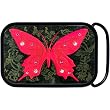 Real Wood Swarovski Crystal Fuchsia Butterfly Belt Buckle