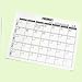 Maddak Write-On/Wipe-Off Generic Calendar