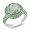 Sterling Silver 5 1/8 CT TGW Green Amethyst and Tsavorite Fashion Ring