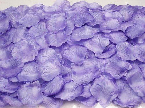 BELLA Decal 4000 Pcs Colorful Silk Rose Petals Artificial Flower Bridal Shower Favors for Wedding Party Supplies Decoration (Dark Purple)