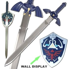  Legend Of Zelda Link Triforce Shield And Sword Set