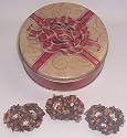 Scott's Cakes 1 lb. Dark Chocolate Covered Pretzel with Chocolate Chips & Peanut Butter Chips in a Red Bow Tin