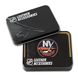 Rico New York Islanders Embroidered Bi-Fold Leather Wallet
