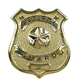 Gold Security Guard Badge