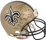 Drew Brees Autographed Pro Line Helmet | Details: New Orleans Saints, Riddell, with 3 Inscriptions, Limited Edition of 9