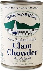 Bar Harbor All Natural New England Clam Chowder, 15-Ounce Cans (Pack of 6)