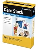 GP Card Stock, 8.5 x 11 Inches Letter Size, 92 Bright White, Ream of 150 Sheets (994803)