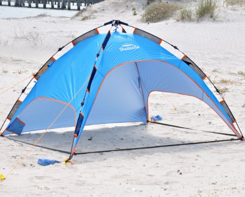 Shadezilla Easy Pop UP Beach Tent - UPF 100 w/ Removable Floor