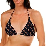 NCAA USC Trojans Ladies Black Spring Breaker Bikini Top (Small)