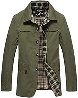 Wantdo Men's Single-Breasted Wind Coat