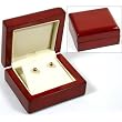 Rosewood Earring Gift Box Showcase Countertop Display