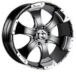 Ion Alloy 136 Black Wheel with Machin...