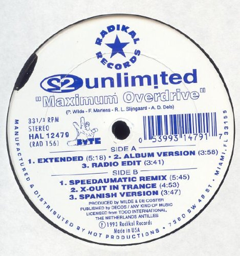 2 Unlimited - Maximum Overdrive (CDM) - Zortam Music