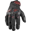 Speed and Strength Off the Chain Men's Leather/Textile Road Race Motorcycle Gloves - Black/Black