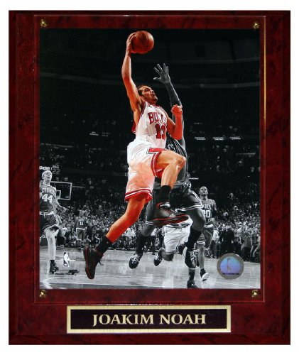 Joakim Noah Chicago Bulls (Spotlight Dunk over Pierce) Licensed 8x10 Photo Plaque