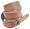 Vintage Look Distressed Tan Leather Strap Belt Snap Size: XX-Large 43-48 Inches