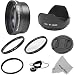 Essential Kit for CANON PowerShot SX40 HS (SX30 SX20) IS - Includes: 2.2X Telephoto High Definition Lens + Conversion Lens Adapter + Polarizer CPL Filter + Ultraviolet UV Filter + Tulip Flower Lens Hood + Center Pinch Lens Cap (w/ Cap Keeper) + MagicFiber Microfiber Lens Cleaning Cloth
