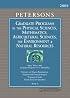 Peterson's Graduate Programs in the Physical Sciences, Mathematics, Agricultural Sciences, the Environment & Natural Resources 2008 (Grad 4) (Peterson's ... the Environment & Natural Resources)