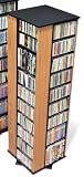 Prepac Oak 4-Sided Large Spinning Media (DVD,CD,Games) Storage Tower