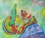 20X24Hand-painted Still Life Oil Painting Food Plate