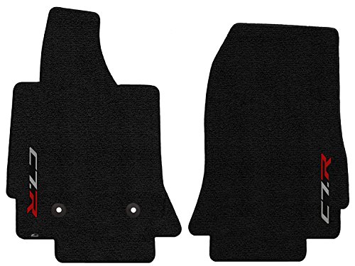 Corvette C7 Jet Black Floor Mats - C7R Logos