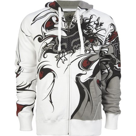 FOX Encore Mens Hoodie - White/Grey