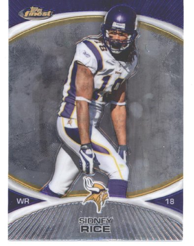 2010 Topps Finest Football Card #29 Sidney Rice Minnesota Vikings