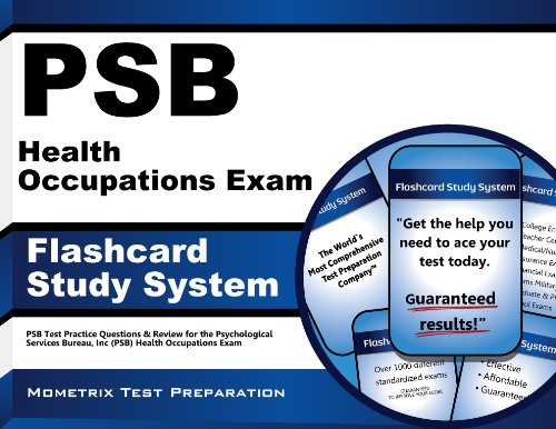 psb health occupations exam flashcard study system psb test practice questions  review for the psychological