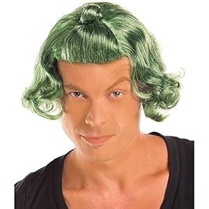 Party King Men's Candy Man Wig, Green, One Size