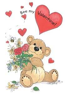 Amazon.com: Suzy's Zoo Valentines Cards 4-pack, "Bee My ...