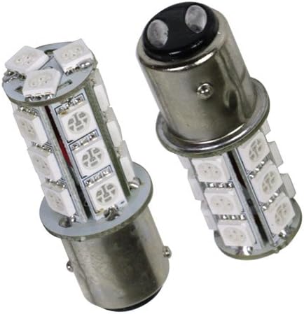 1157 LED amber bulbs 18 SMD super bright for auto truck brake turn signal lights 2pc