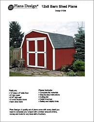 12' X 8'&nbsp;Barn/gambrel Storage Shed Project Plans -Design #31208