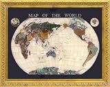 Piearth　ピィアーズ 宝石 世界マップシリーズ 61タイプ 白貝 P61MAP-WKの画像