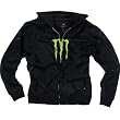 One Industries Monster Tektonic Men's Hoody Zip Sports Wear Sweatshirt w/ Free B&F Heart Sticker Bundle - Black